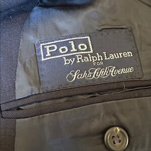 Polo Ralph Lauren Saks Fifth Avenue Double Breasted Mens Sports Coat Size 46 R